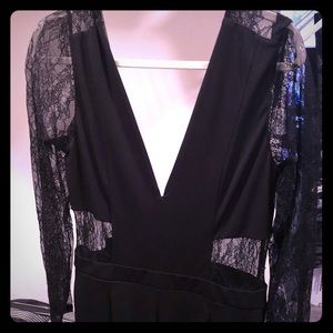 SEXY!!  Lace vneck jumpsuit